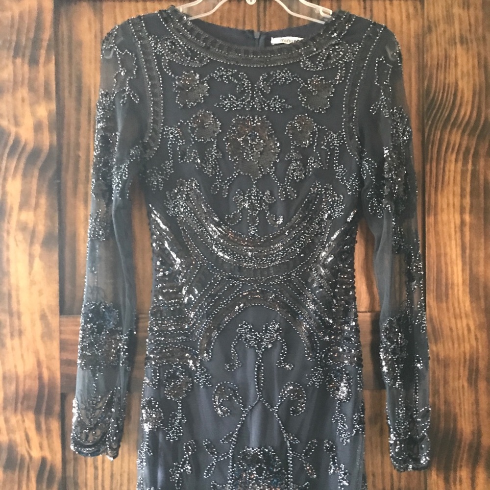 Navy Blue beaded Homecoming Dress Size 0